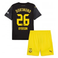 Koszulka piłkarska Borussia Dortmund Julian Ryerson #26 Strój wyjazdowy dla dzieci 2024-25 tanio Krótki Rękaw (+ Krótkie spodenki)